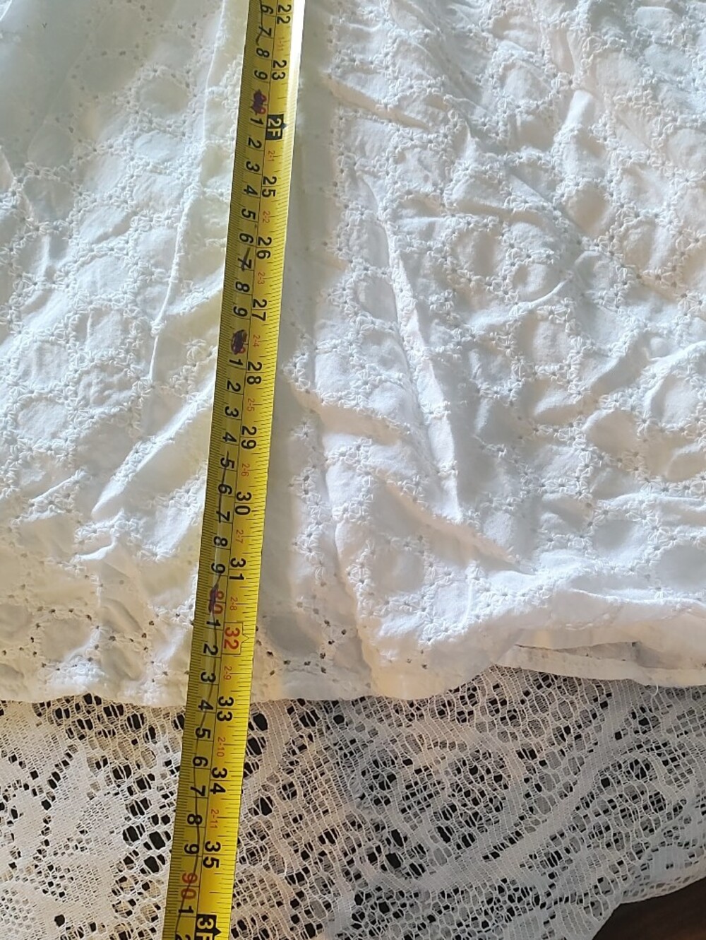 White Eyelet Cutout Halter Mini Dress - Picture 8 of 12